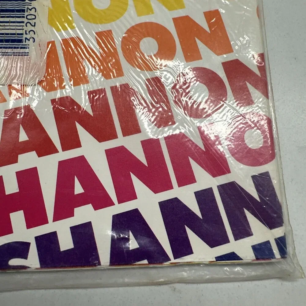 Vintage 80s NIP Stravina Personalized Name SHANNON Gift Wrap Rainbow